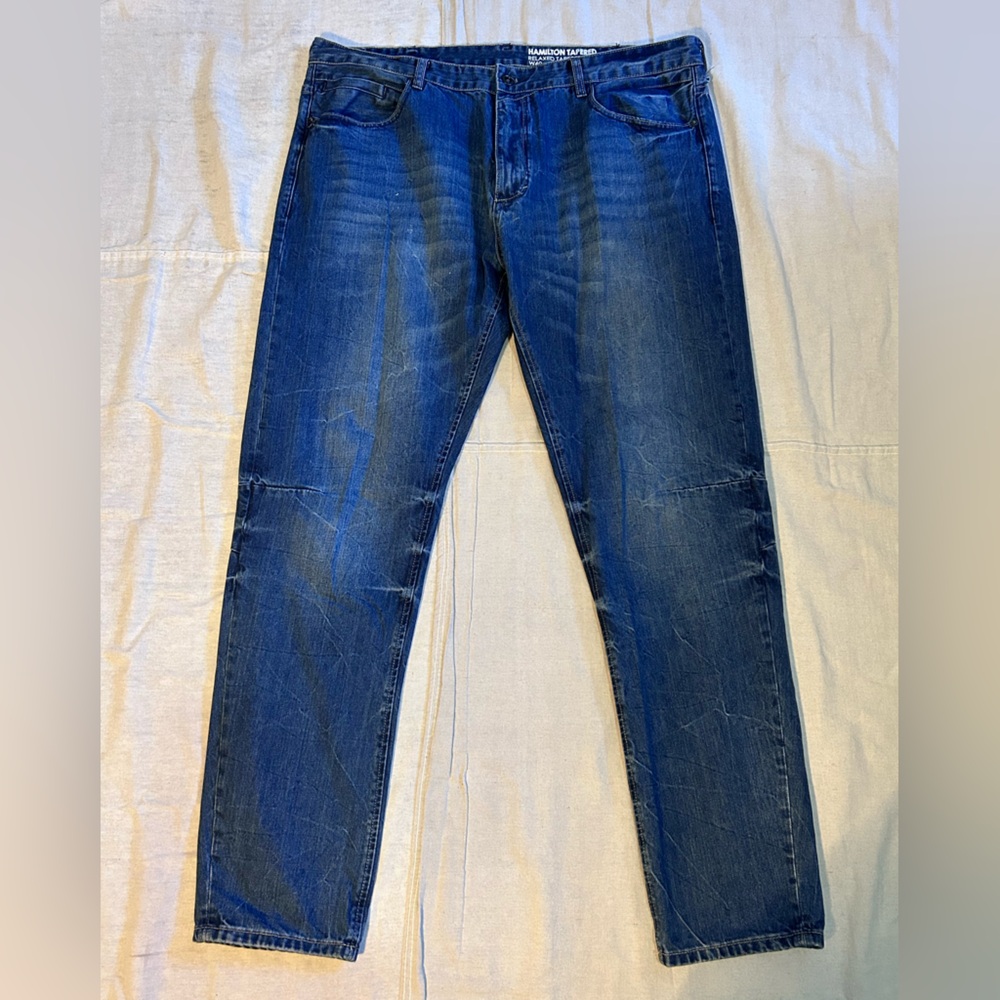 Sean Jean Hamilton Tapered jeans relaxed tapered fit medium dark blue - Picture 3 of 11
